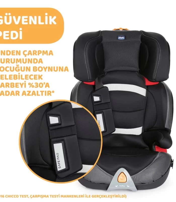 Chicco Oasys 23 Fixplus Evo 15-36 Kg Oto Koltuğu Jet Black