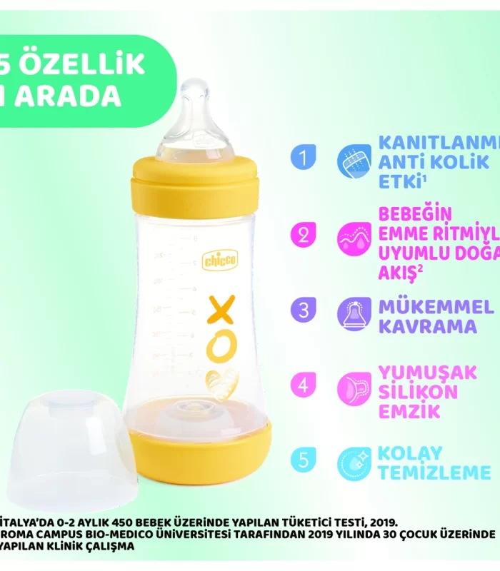 Chicco Perfect 5 Antikolik Biberon PP 240 ml Unisex