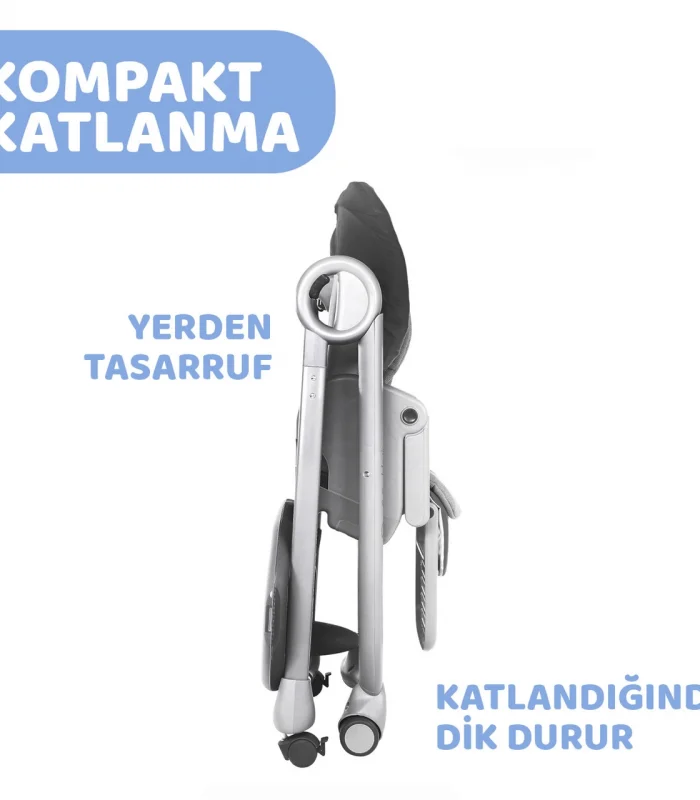 Chicco Polly Magic Mama Sandalyesi Dark Grey