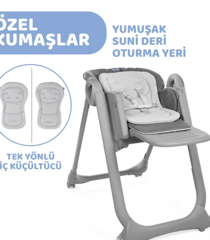 Chicco Polly Magic Mama Sandalyesi Dark Grey