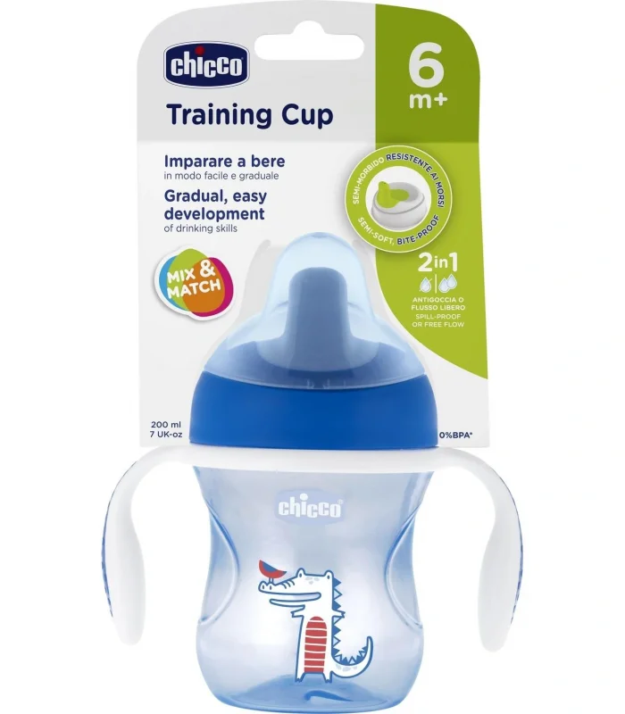 Chicco Yarı Yumuşak Uçlu Alıştırma Bardağı 6 Ay+ Kız