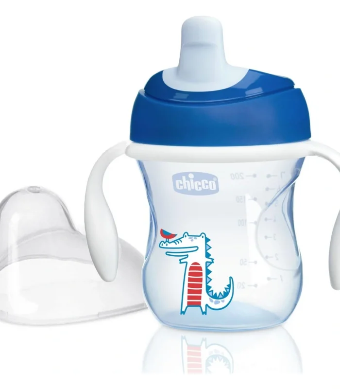 Chicco Yarı Yumuşak Uçlu Alıştırma Bardağı 6 Ay+ Kız