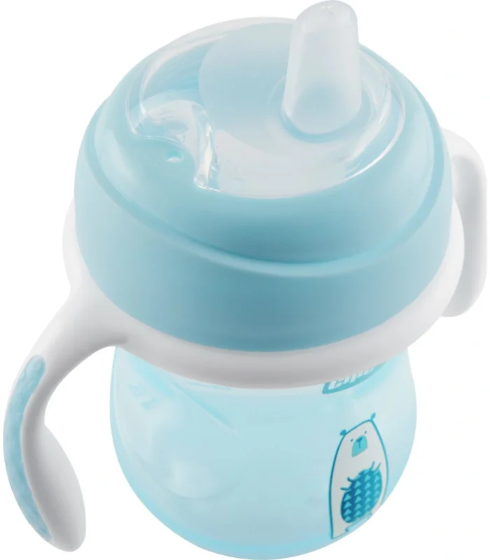 Chicco Yumuşak Uçlu Geçiş Bardağı 4 Ay+ 200 ml Erkek