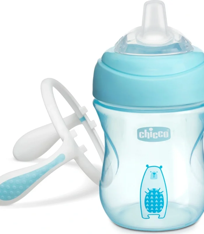 Chicco Yumuşak Uçlu Geçiş Bardağı 4 Ay+ 200 ml Erkek