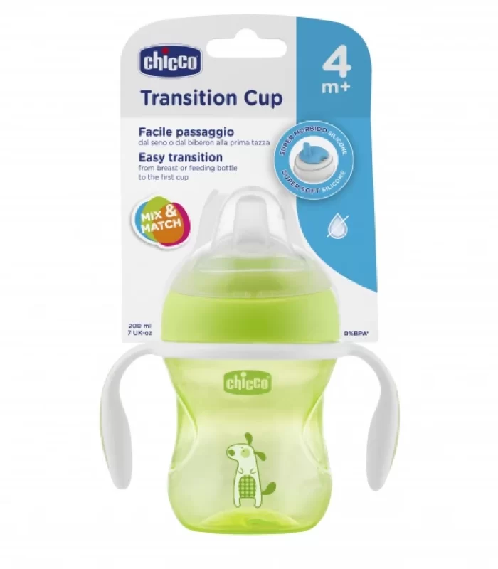 Chicco Yumuşak Uçlu Geçiş Bardağı 4 Ay+ 200 ml Unisex