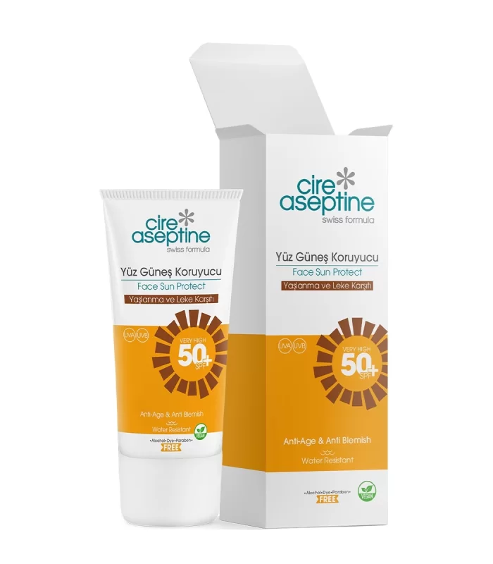 Cire Aseptine Sun Yüz Güneş Koruyucu Yaşlanma ve Leke Karşıtı Krem 50 SPF 50ml