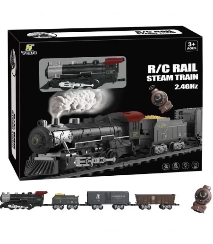 Classic Steam Kumandalı 2,4 Ghz Pilli Tren Seti 30 Parça