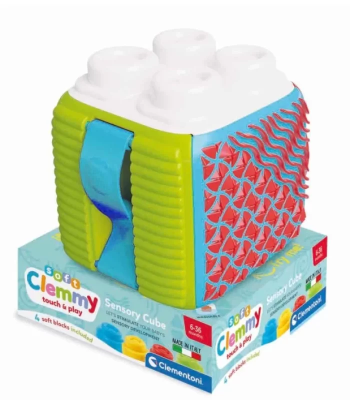 Clementoni Baby Soft Clemmy Yumuşak Blok Duyusal Küp 17902