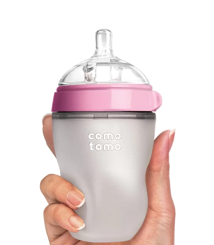 Comotomo Antikolik Silikon Biberon 250 Ml 3-6 Ay Pembe