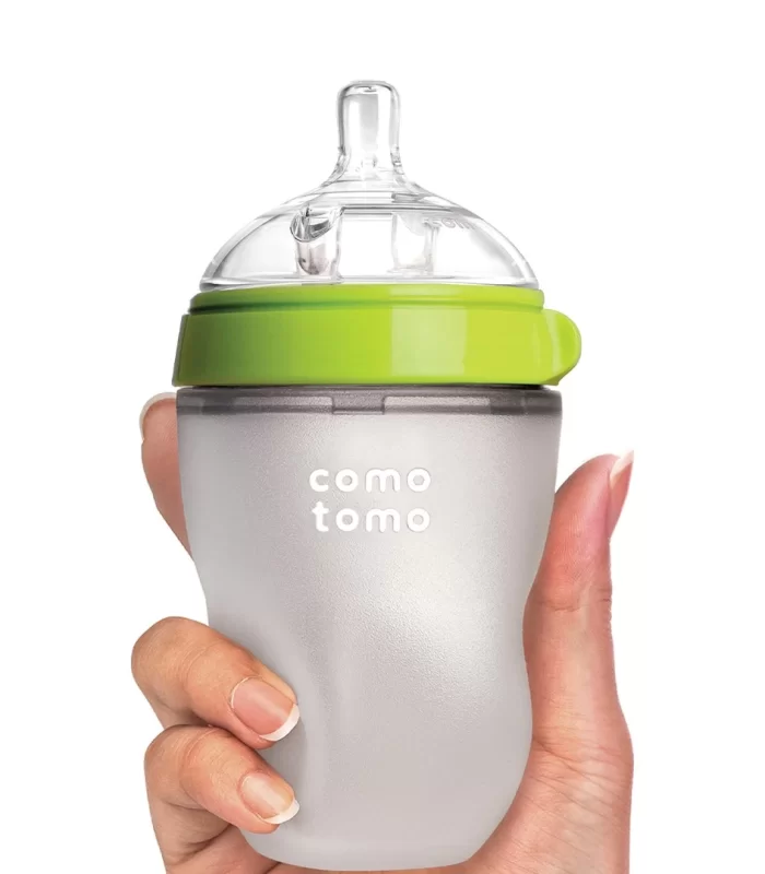 Comotomo Antikolik Silikon Biberon 250 Ml 3-6 Ay Yeşil