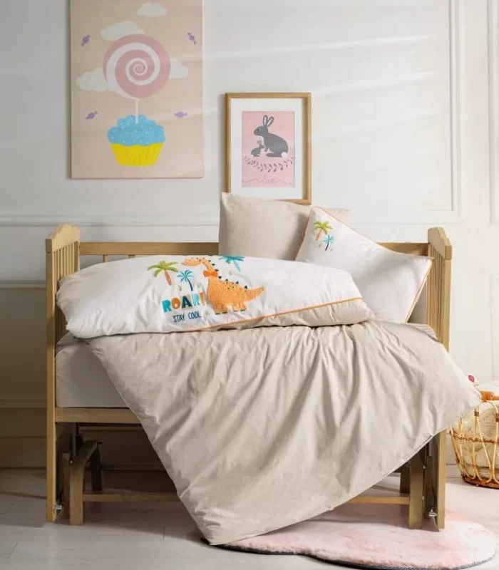Cotton Box Punch Nakışlı Bebek Nevresim Takımı Kiddo