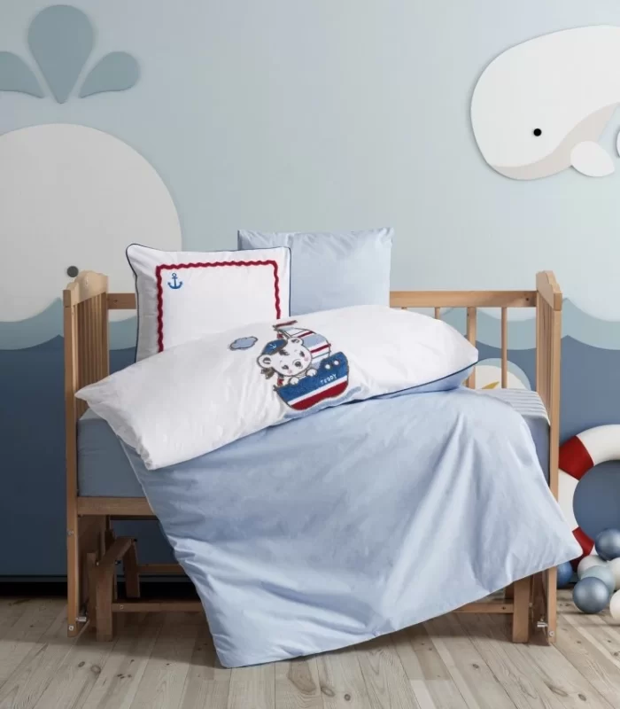 Cotton Box Punch Nakışlı Bebek Nevresim Takımı Miniyo