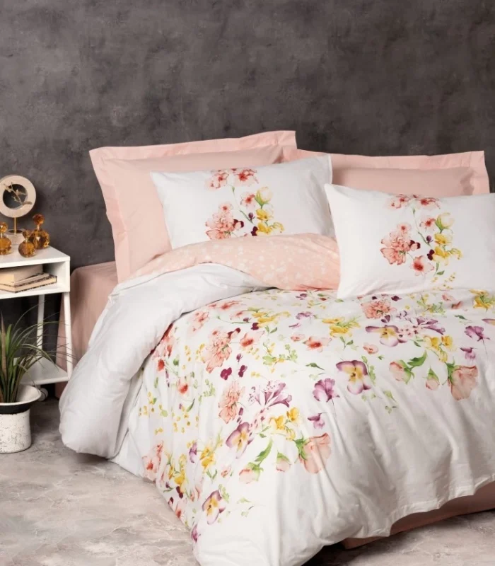 Cotton Box Ranforce Nevresim Takımı Tek Kişilik Emma Somon