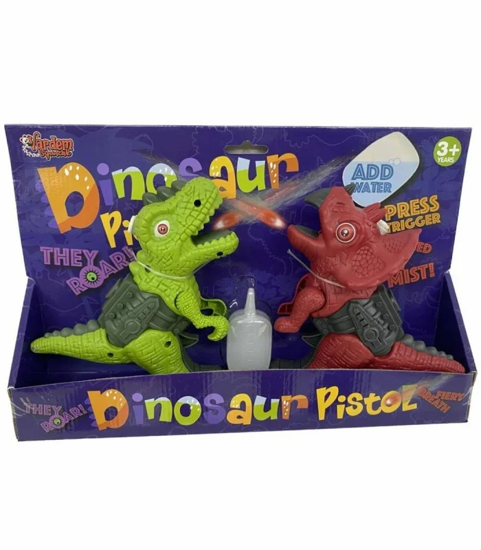 CTF-135-2 Asortili Kartela Sesli Işık Buhar Çıkartan 2li Dinazor - Vardem Oyuncak