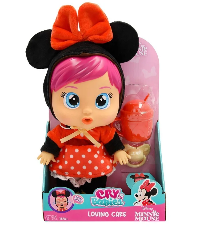 CYB69000 Cry Babies Love and Care Minnie Kostümlü Bebek