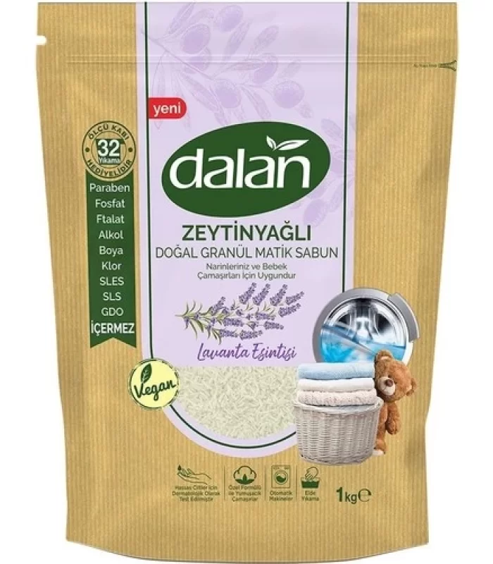 Dalan Zeytinyağlı Doğal Granül Matik Sabun Lavanta Esintisi 1000 Gr