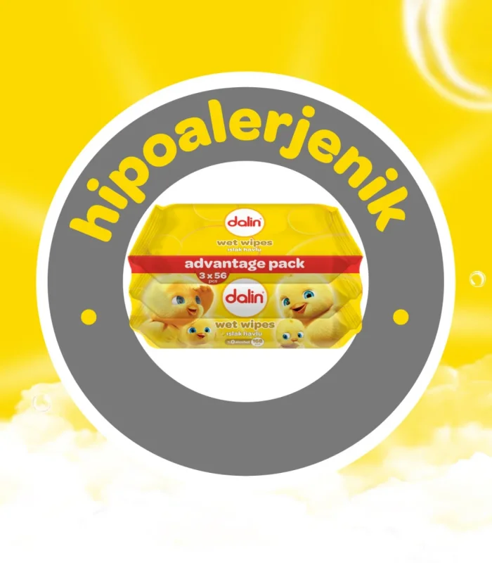 Dalin Islak Pamuk Havlu Mendil 3x56