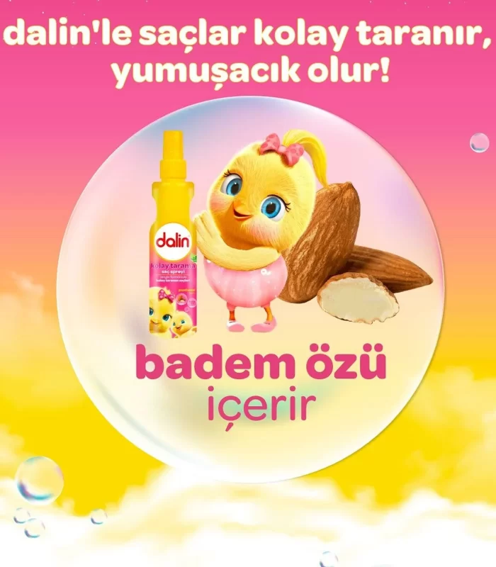 Dalin Kolay Tarama Spreyi Badem Yağlı 200 ml