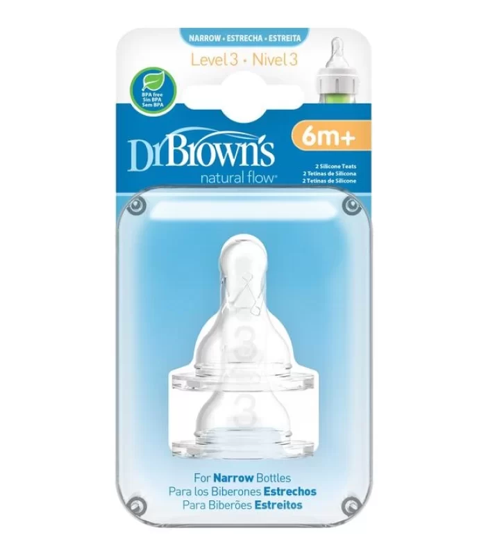 Dr Browns Dar Ağız 3.Evre 2Li Silikon Biberon Emziği