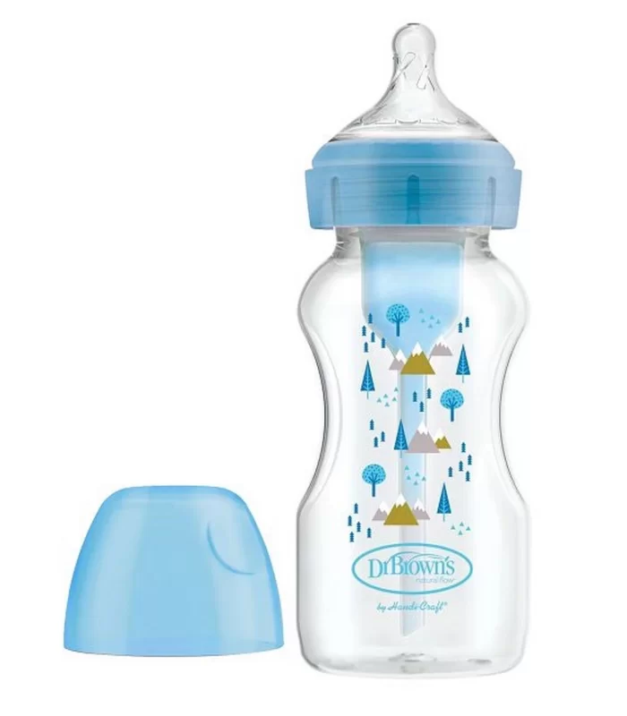 Dr Browns PP Geniş Ağız Options Biberon 270 ml Mavi