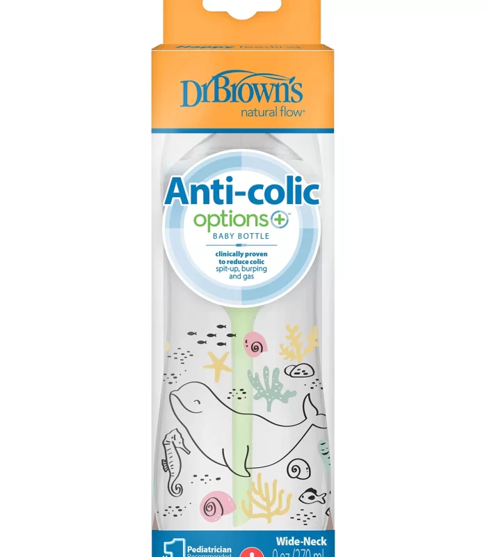 Dr.Browns Geniş Ağız PP Antikolik Options Biberon  270ml Kız