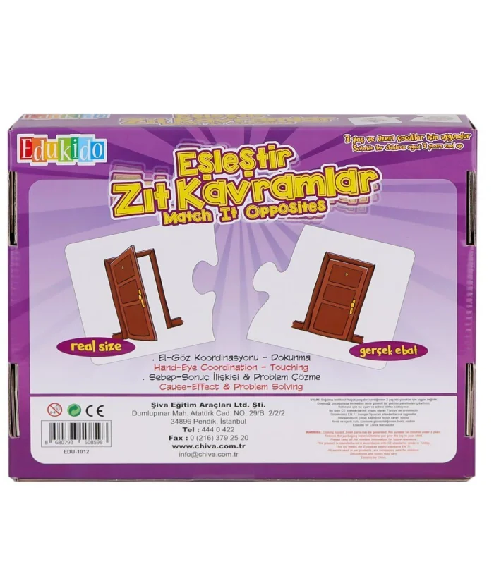 EDU-1012 Eşleştir Zıt Kavramlar -Chiva