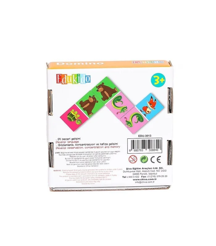 EDU-3013 Hayvanlar Domino -Chiva