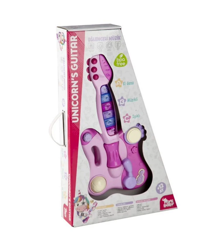 ER-205 NİNİ BABY GİTAR UNİCORN IŞIKLI SESLİ MÜZİKLİ