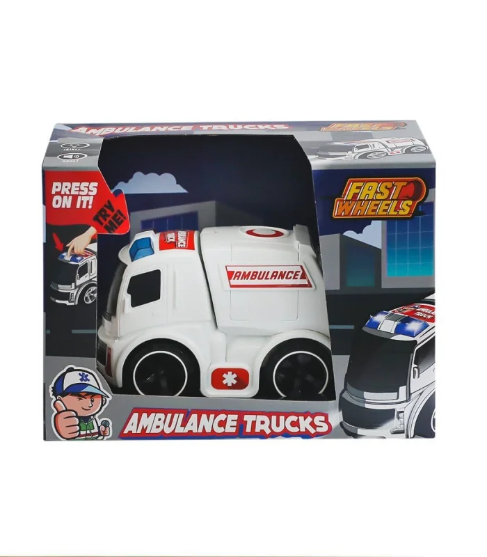 ER-247 Fast Wheels Ambulans Kamyonu -Erdem Oyuncak