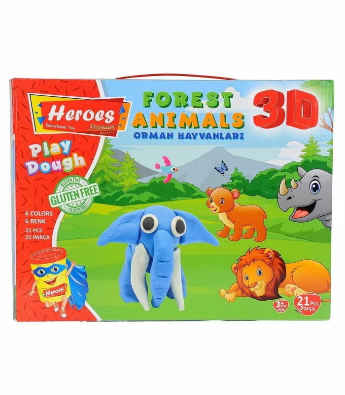 ERN-571 HEROES 3D ORMAN HAYVANLARI SETİ