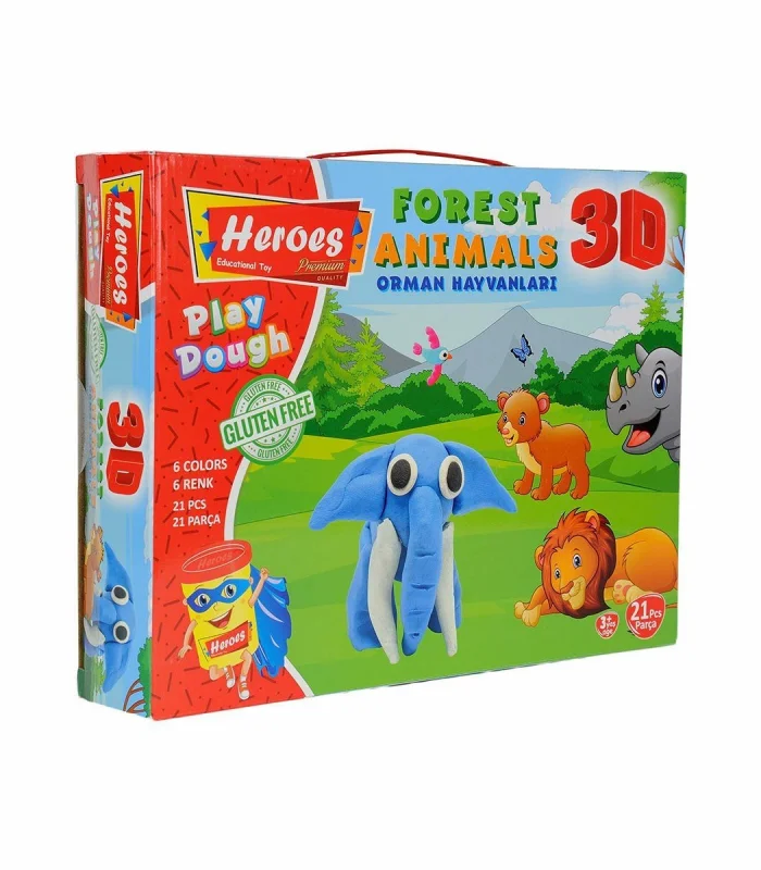 ERN-571 HEROES 3D ORMAN HAYVANLARI SETİ