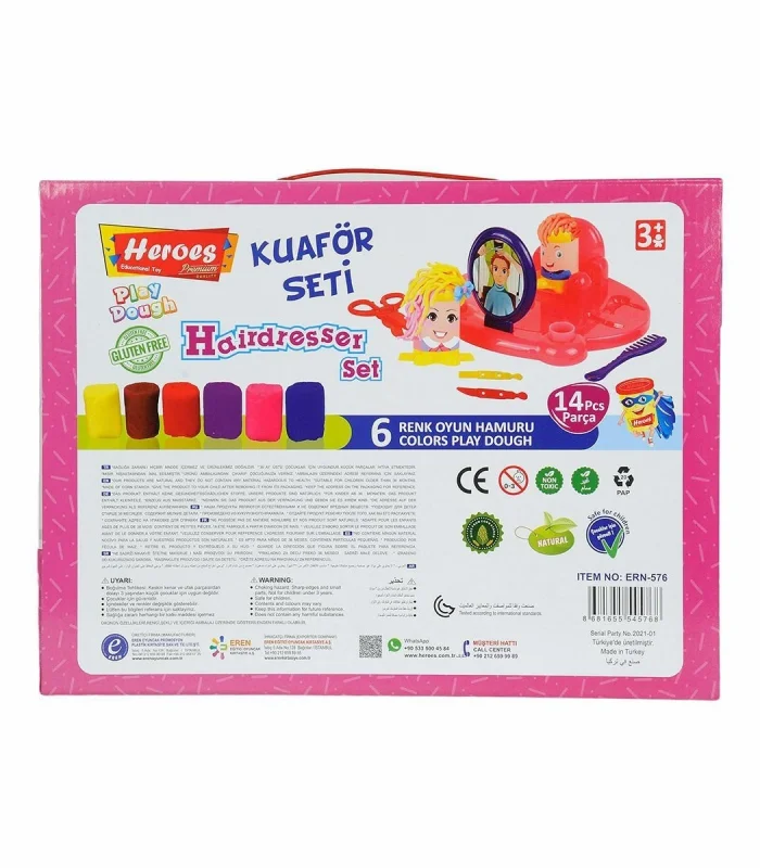 ERN-576 HEROES KUAFÖR OYUN HAMURU SETİ
