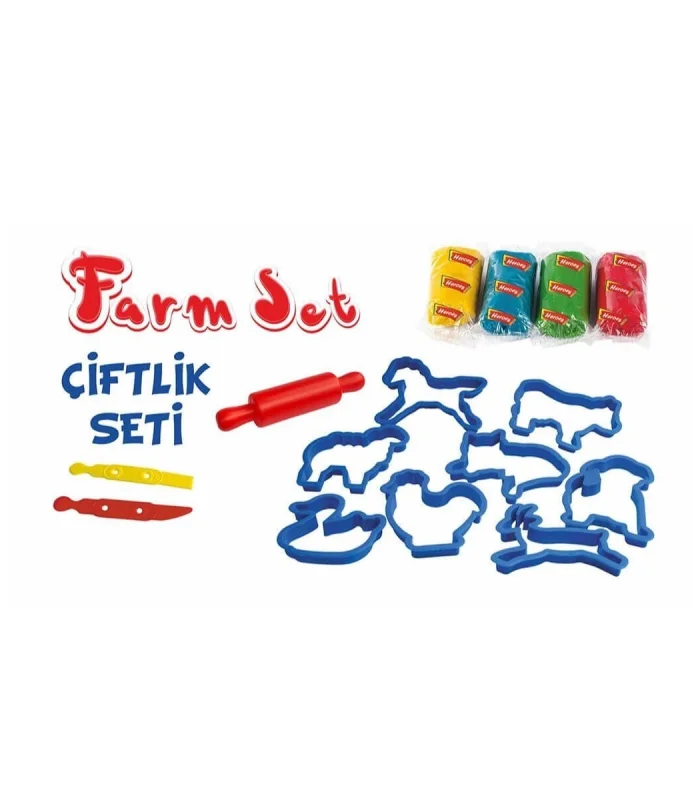 ERN-588 HEROES ORTA KUTULU ÇİFTLİK OYUN HAMURU SETİ