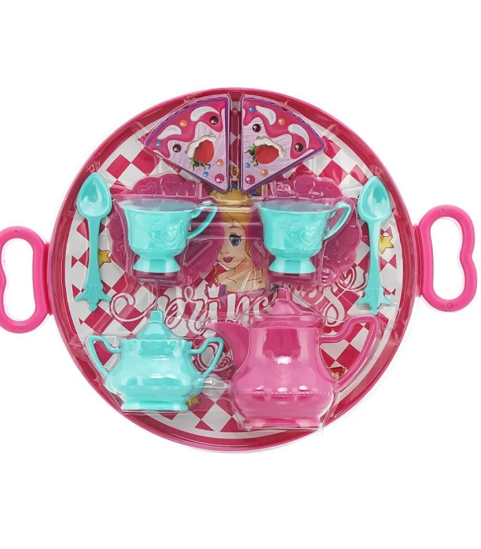 ERN-893 HEROES TOYS TEPSİLİ ÇAY VE KEK SETİ