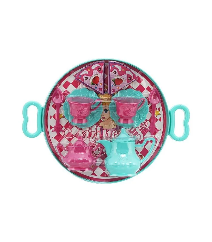 ERN-893 HEROES TOYS TEPSİLİ ÇAY VE KEK SETİ