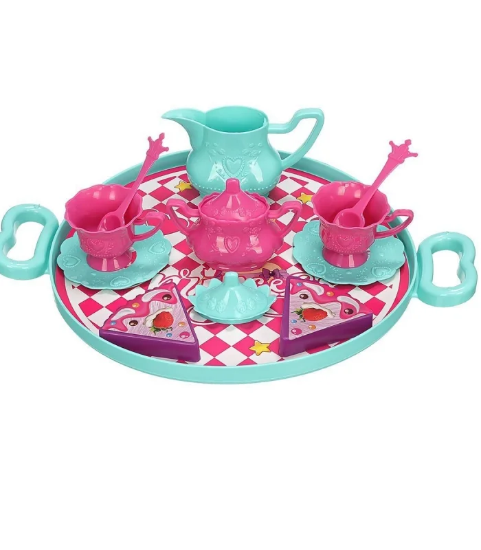 ERN-893 HEROES TOYS TEPSİLİ ÇAY VE KEK SETİ