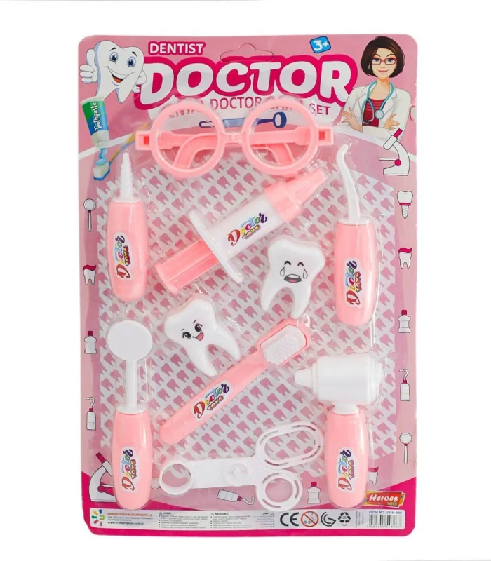 ERN-896 HEROES TOYS KARTELALI KIZ DİŞÇİ SETİ