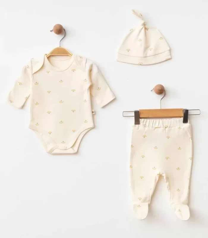 Eslenza Baby 3lü Zıbın Takım 0038 Bej