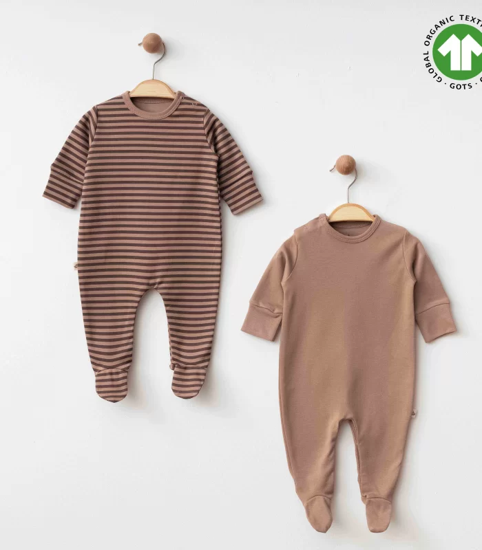 Eslenza Baby Organik 2li Tulum 0048 Kahve