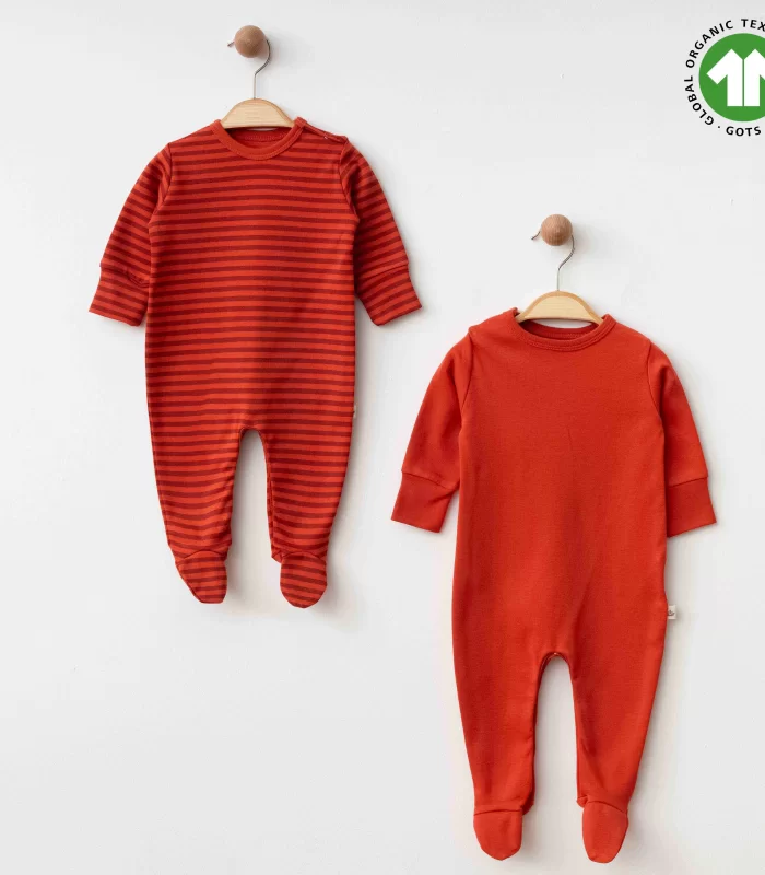 Eslenza Baby Organik 2li Tulum 0048 Kiremit