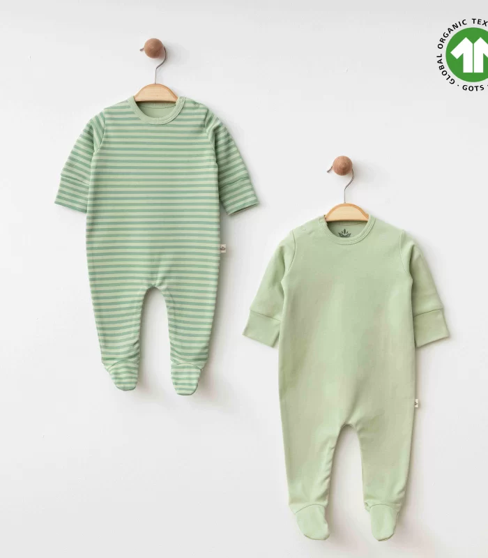 Eslenza Baby Organik 2li Tulum 0048 Yeşil