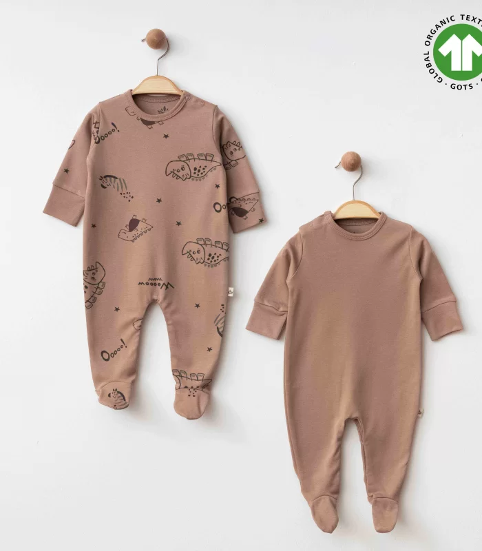 Eslenza Baby Organik 2li Tulum 0049 Kahve