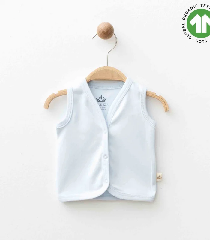 Eslenza Oganik Yelek 2088 Mavi