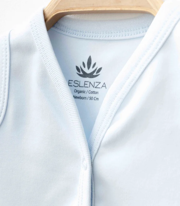 Eslenza Oganik Yelek 2088 Mavi