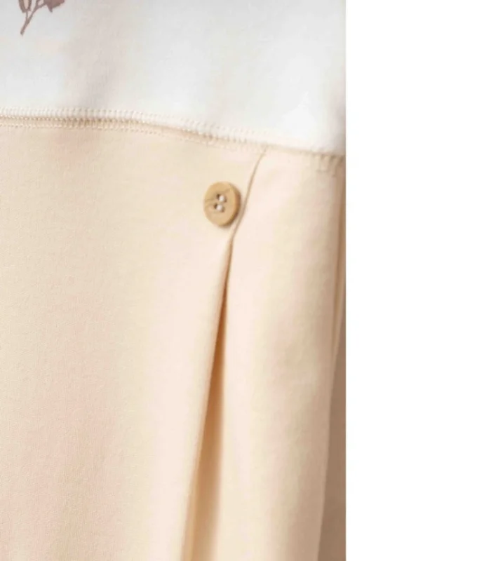 Eslenza Organik Şapkalı Tulum 2241 Bej