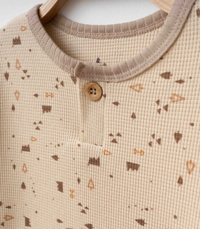 Eslenza Organik Waffle 2li Takım 2080 Bej