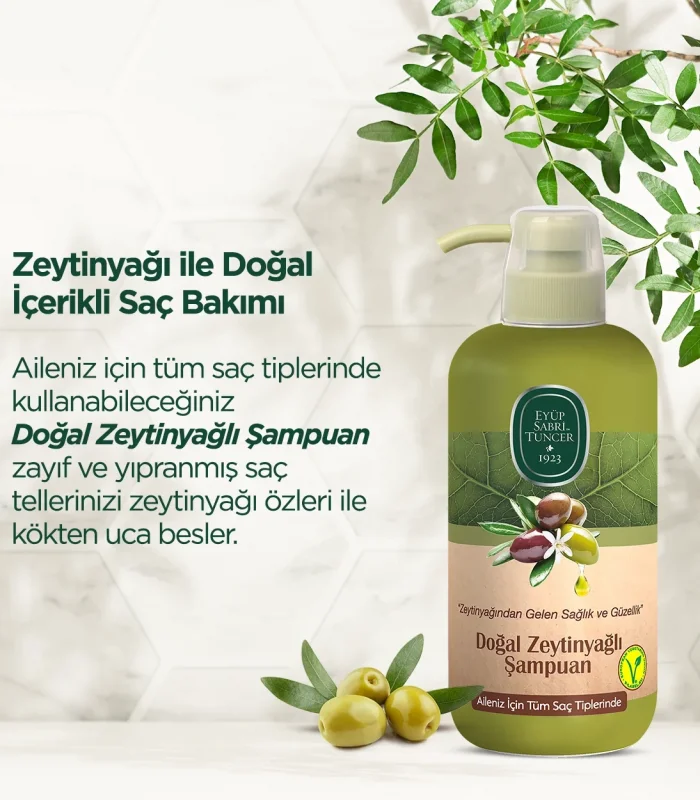 Eyüp Sabri Tuncer Doğal Zeytinyağlı Şampuan 600 Ml