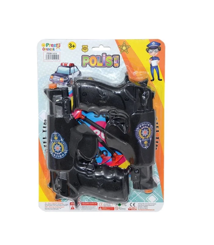 FAB 1414 2li Silahlı Polis Oyun Seti -Prestij