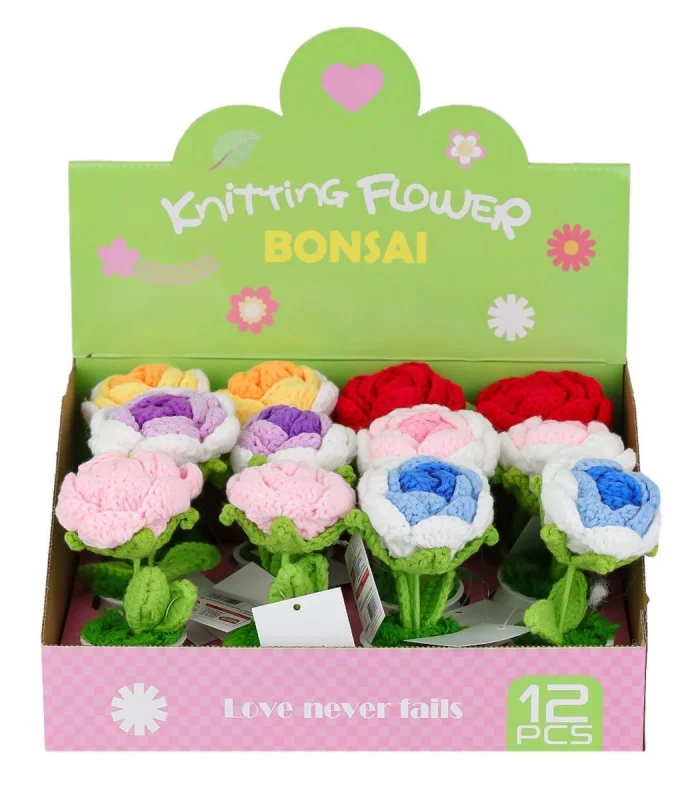 FL-5 Kroşe Örgü Şakayık Çiçek -Birliktoys