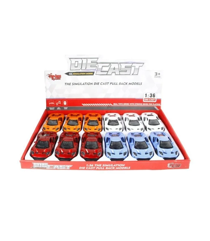 FL9197- Vardem Çek Bırak Işıklı ve Müzkli Spor Araba 1:36